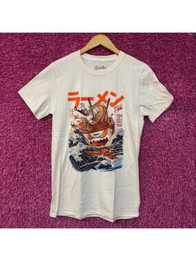 The Great Ramen Kaiju Monster Beige Tshirt size Small